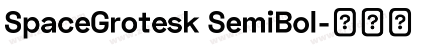 SpaceGrotesk SemiBol字体转换
